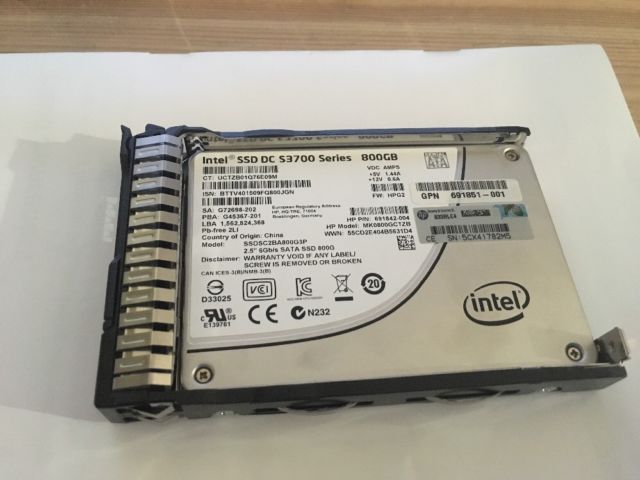 692163-001 HP G8 G9 800-GB 6G 3.5 SATA SSD